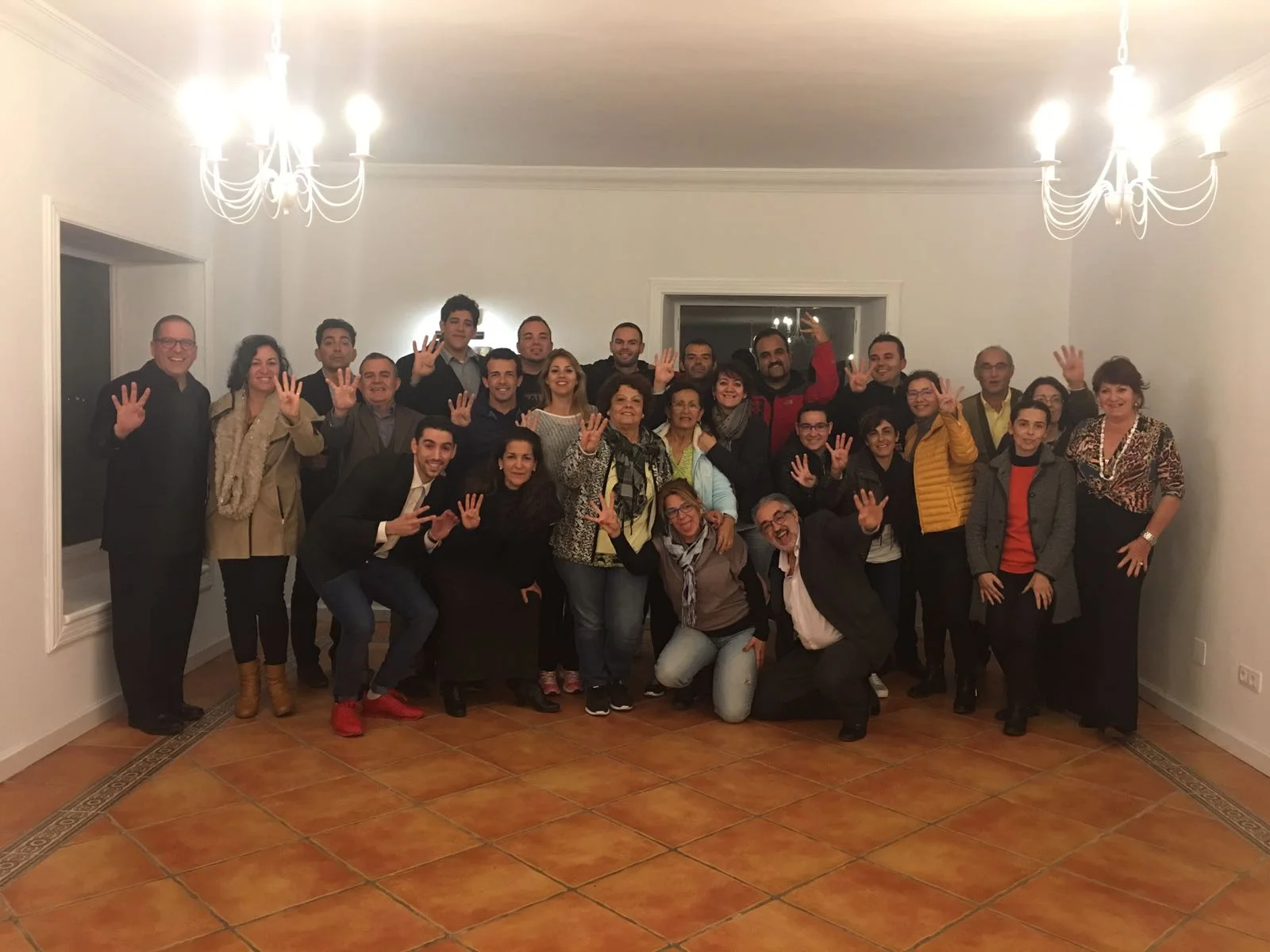 foto de grupo en Lanzarote