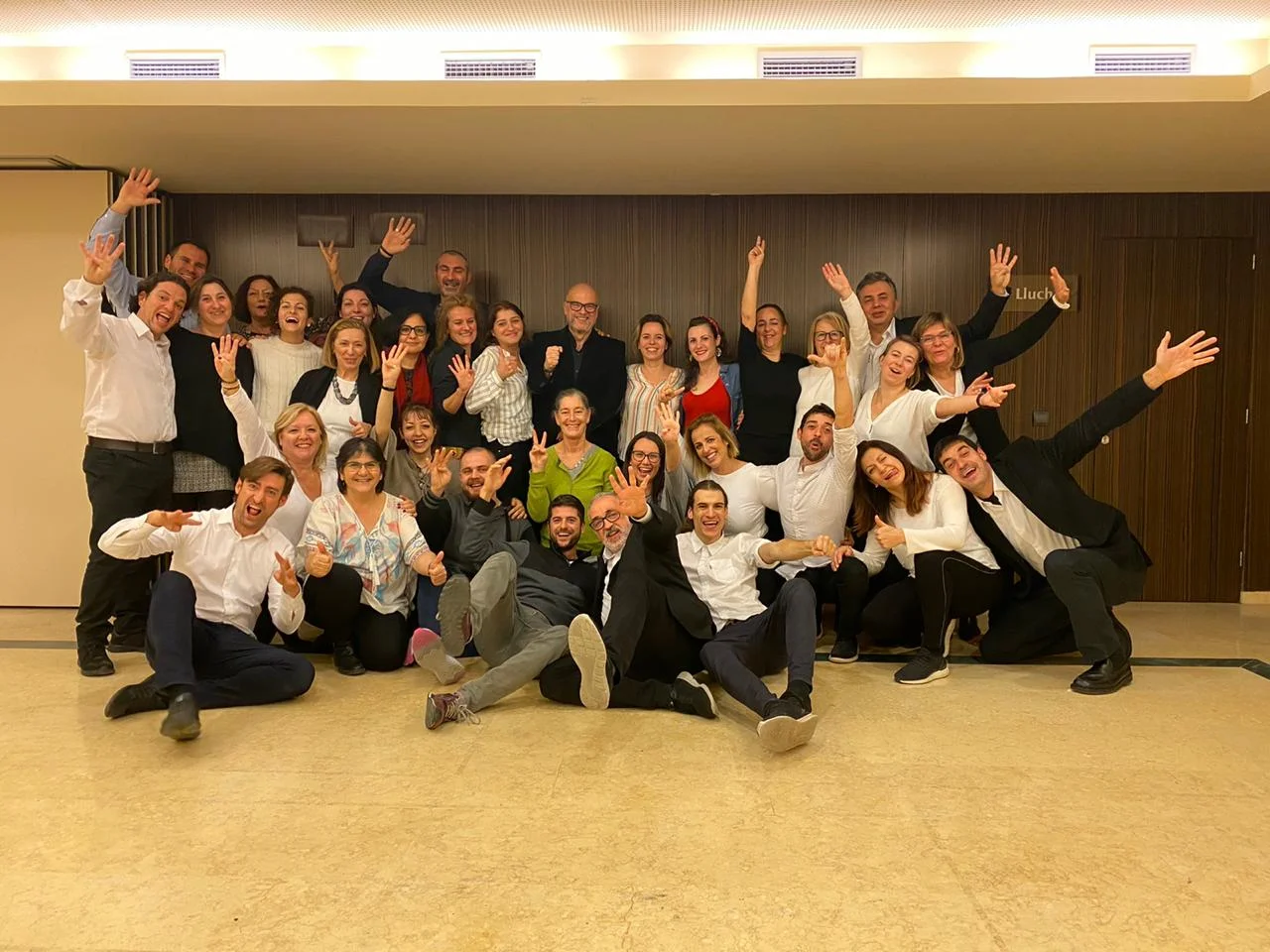 foto de grupo en Mallorca